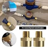 Create idea 4Pcs 1/4 Male to 3/8 Female BSP Brass Pipe Thread Adapter Converter view 3