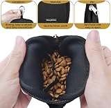 Sheryl&Rain Small Dog Treat Bag Training Pouch with Zipper Black view 6
