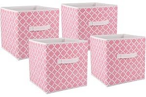 DII Foldable Fabric Storage Containers for Nurseries, Offices, Closets, Home Decor, Cube Organizers & Everyday Storage Needs,