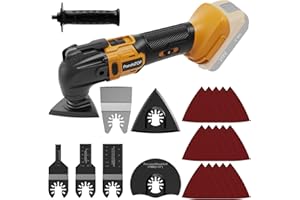 PANDATOP Oscillating Multi Tool for DeWalt 20v Max Battery, Brushless, 6 Variable Speed, Cordless Oscillating Tool, Multiusos, 22 Pcs Multi Tool Kit Cutting, Sanding, Scraping (Battery Not Included)