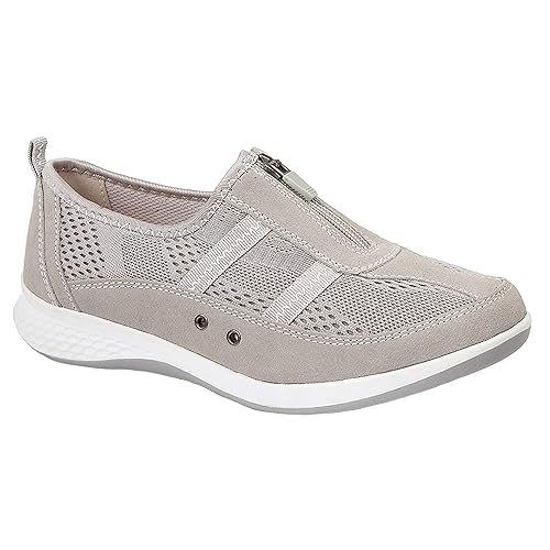 Boulevard Womens Extra Wide Fit EEE Casual Leather Lined Shoes Trainers