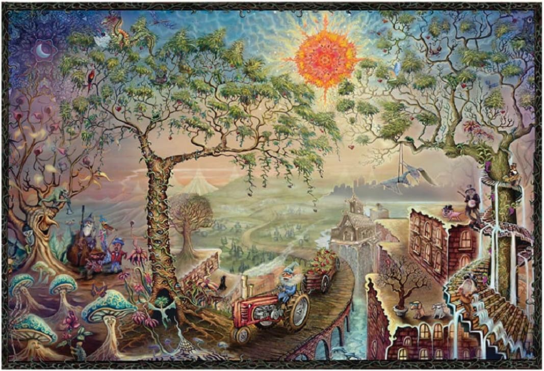 1000 Piece Jigsaw Puzzle Vintage Paintings Landscape Jigsaw Puzzles Large Puzzle Game Artwork for Kids and Adult