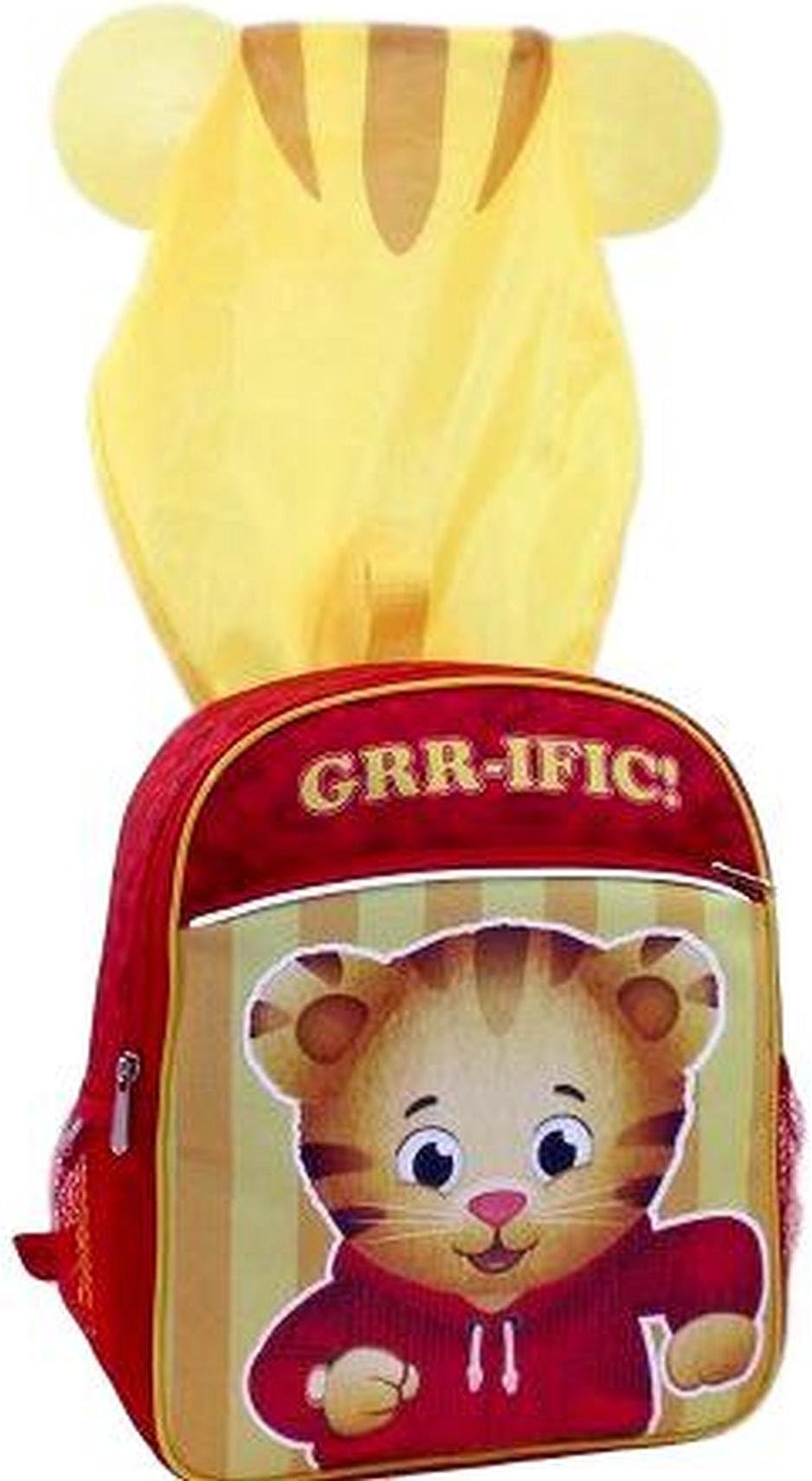 Daniel Tiger's Neighborhood Backpack With Wearable Rain Hoodie