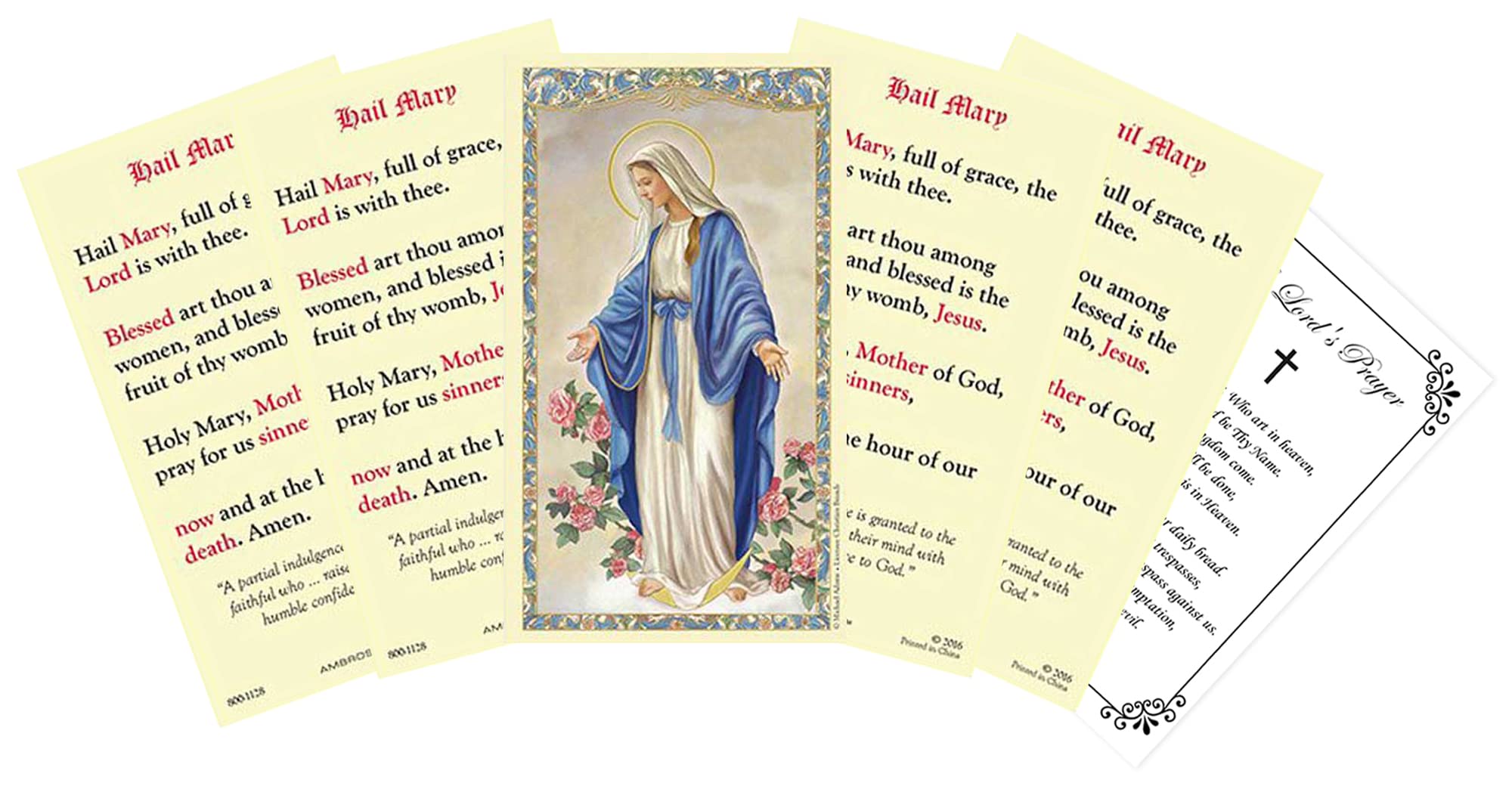 Mua Hail Mary Prayer Card -Mother Mary Prayer Card, The Lord's Prayer ...