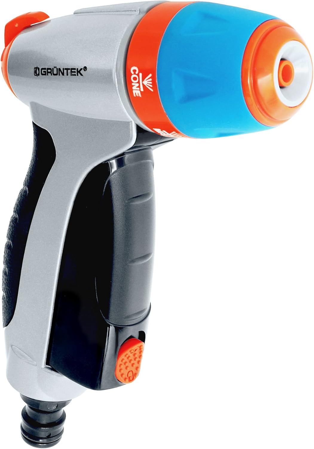 GRÜNTEK Metal Garden Hose Jet Spray Gun High Pressure Spray Nozzle for