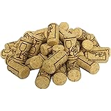 FOSUTOU #8 natural wine corks (SIZE 7/8" x 1 3/4") bag of 50 best for homemade wine and DIY arts.