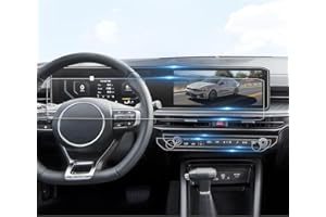 BIBIBO 4Pcs 2025 K5 Screen Protector compatible with 2025 Kia K5 12.3 inch Display 2025 Kia K5 Radio Screen Protector [Anti Glare& Scratch Ultra-Clear] 2025 Kia K5 Accessories 2025 K5 (4Pcs-AC+Navi Display)