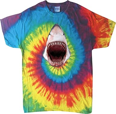 Tie dye shark shirt Clearance