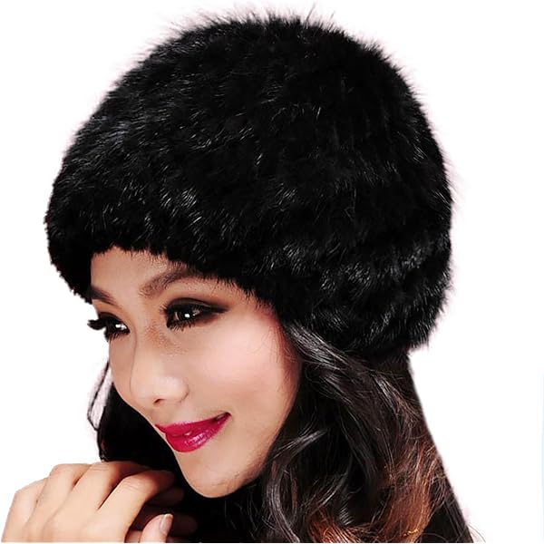 URSFUR Men's Real Mink Fur Russian Trapper Hat - Winter Leather Ushanka Hat - View #9