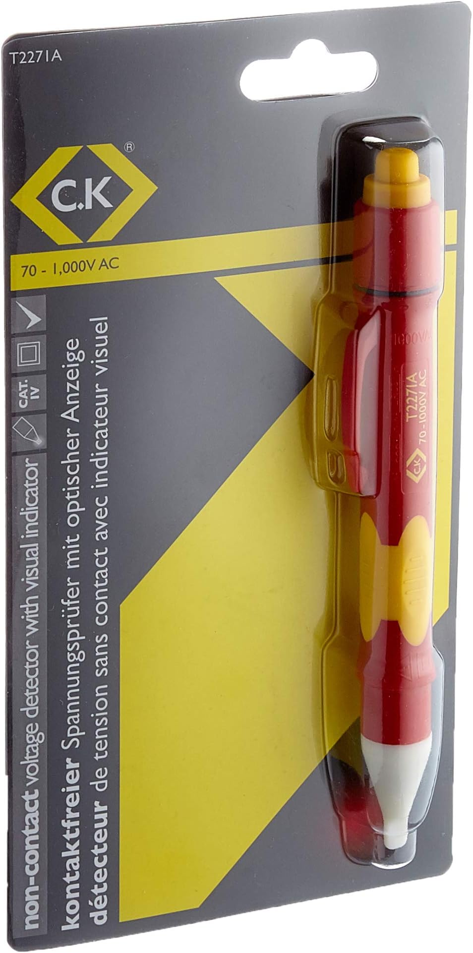 C.K T2271A Non-Contact Voltage Detector with Visual Indicator Red
