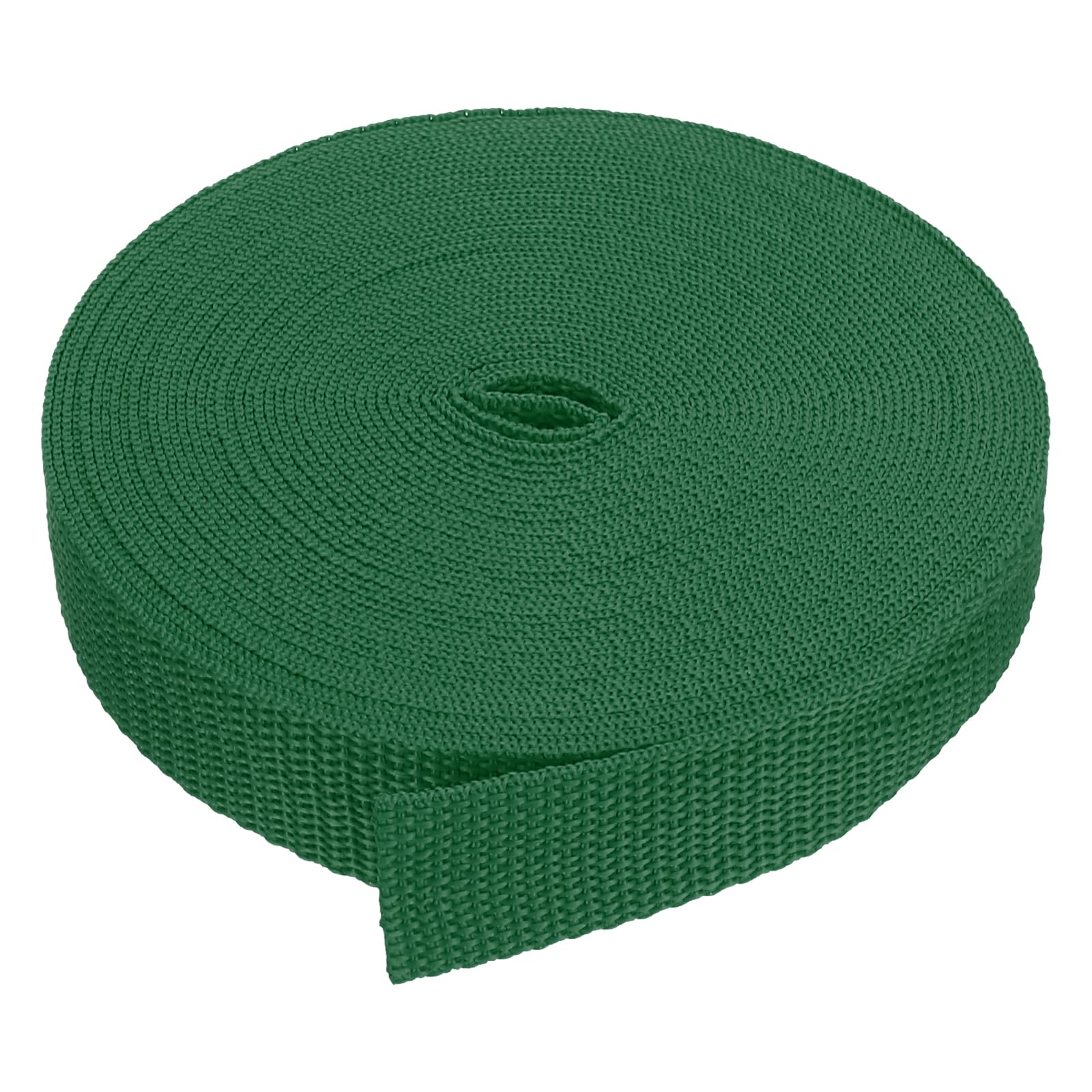 PATIKIL 9 Meters Webbing, 25mm Polypropylene Webbing Strap Heavy Webbing Roll Chair Straps for Indoor Outdoor Climbing DIY Crafting, Dark Green