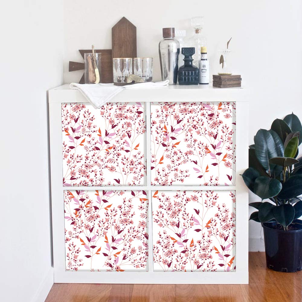 Alwayspon Furniture Sticker/Decals 33cmX33cmX4PCS For IKEA KE Expedit Kallax Shelving Unit Bookcase Storage Home Furniture Decor DIY PEEL & STICK Sticker