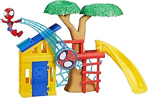HASBRO Spidey and his Amazing Friends Spidey Playground Playset, Includes 4-Inch Action Figure, Marvel Super Hero Toys for Kids 3 and Up