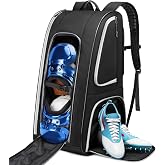 YOREPEK Football Bag Backpack for Youth with Shoe Pocket for Training Day | Football Equipment Bag Fits All Gear, Insulated Pocket, Padded Straps for Comfortable Carry, Players Practice Game Day