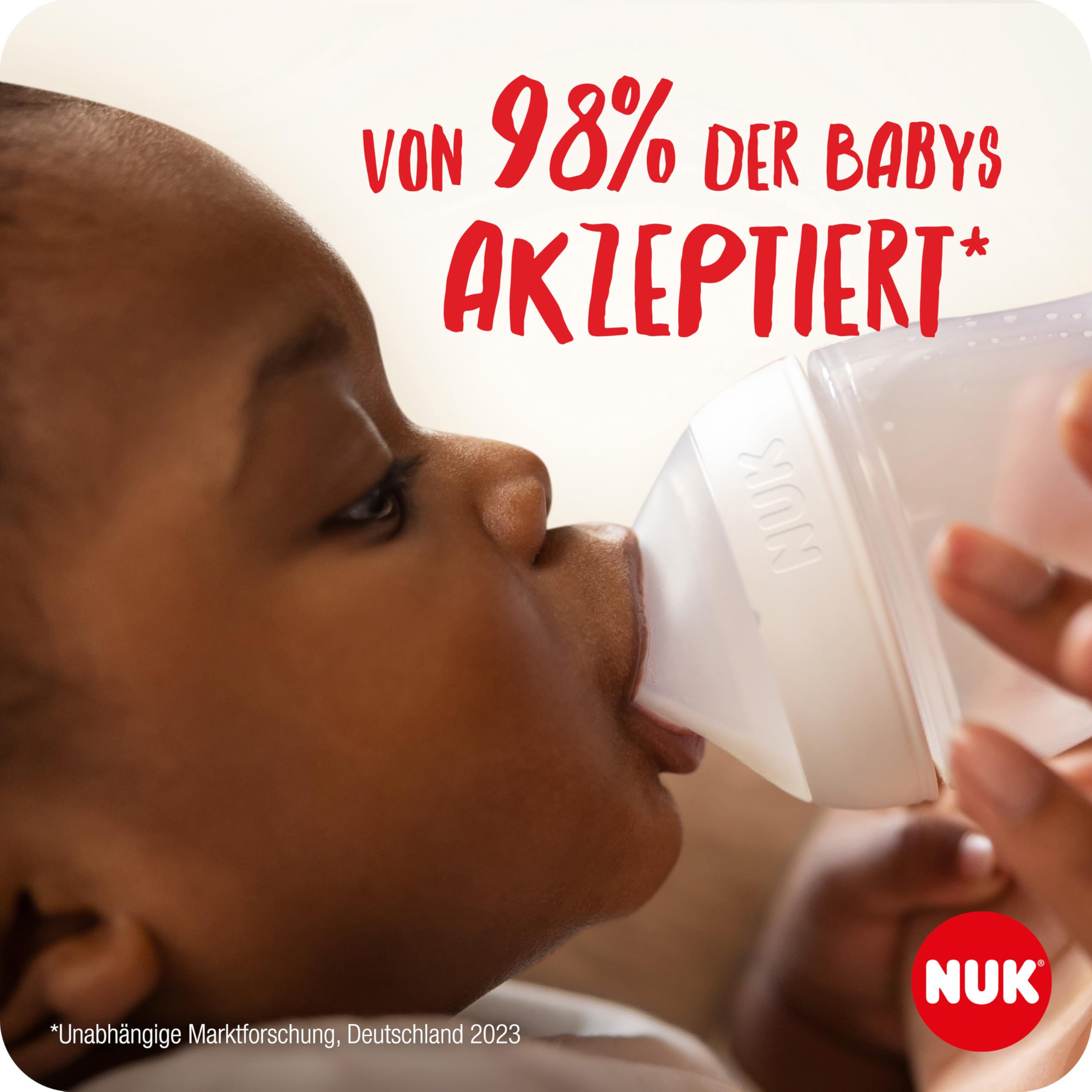 NUK Perfect Match Perfect Start Babyflaschenset | Ab 0 Monate | Passt sich dem Baby an | 4 Anti-Kolik-Babyflaschen, Schnuller, Flaschenbürste und mehr | BPA-frei | 9 Stück 3