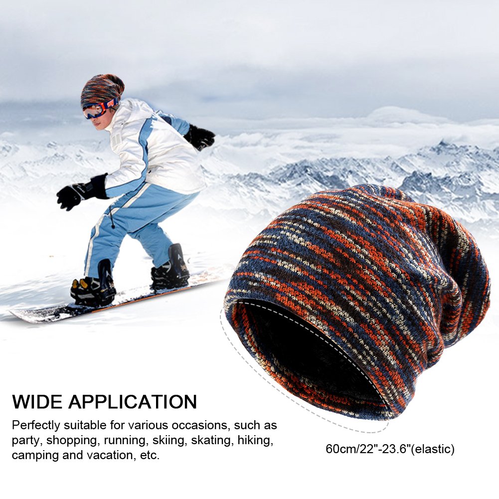 VBIGER Beanie Hat Knit Hat Winter Skull Wool Hat Windproof For Men & Women (Multicolor)