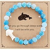 HUTIMY Whale Shark Gift Ideas for Sweet 16 Women Men Lovers Blue Whale Shark Birthday Gift