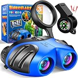 Dislocati 8x21 Binoculars for Kids w/ Compass Whistle Magnifying Glasses view 1