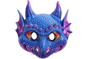 Himine Children's Cartoon Dragon Mask Wings set Children's day Halloween Christmas Party Performance Props