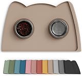OHMO Cat Food Mat 60x38cm Silicone Waterproof Non-Skid Large Pet Feeding Mat