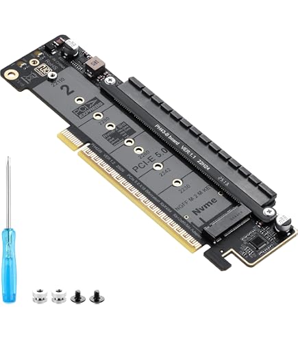 Amazon.com: JMT ADT-F36B-F37B-D8S PCI-e 4.0 X16 to X8 X8 MCIO