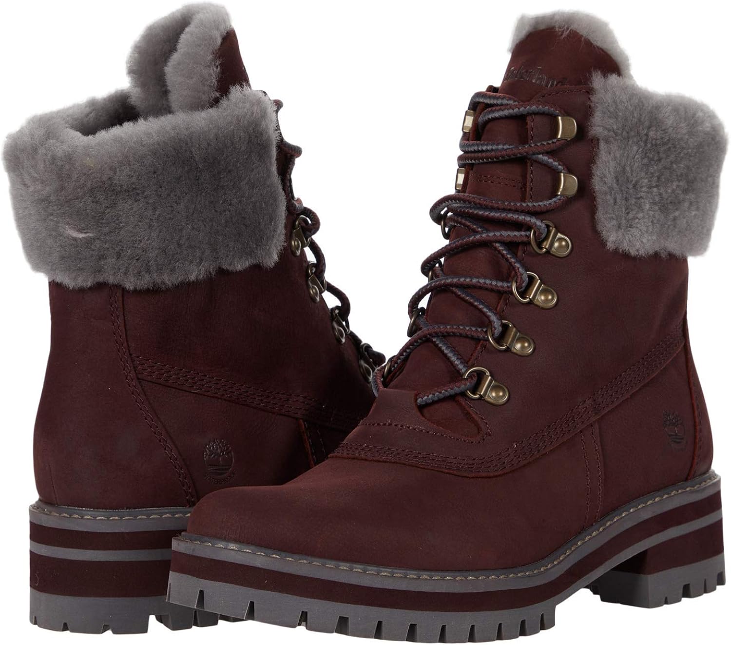 courmayeur valley warm boot for women in grey