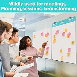 SHARBDA Sticky Easel Pad, 25 in x 30 in,Flip Chart