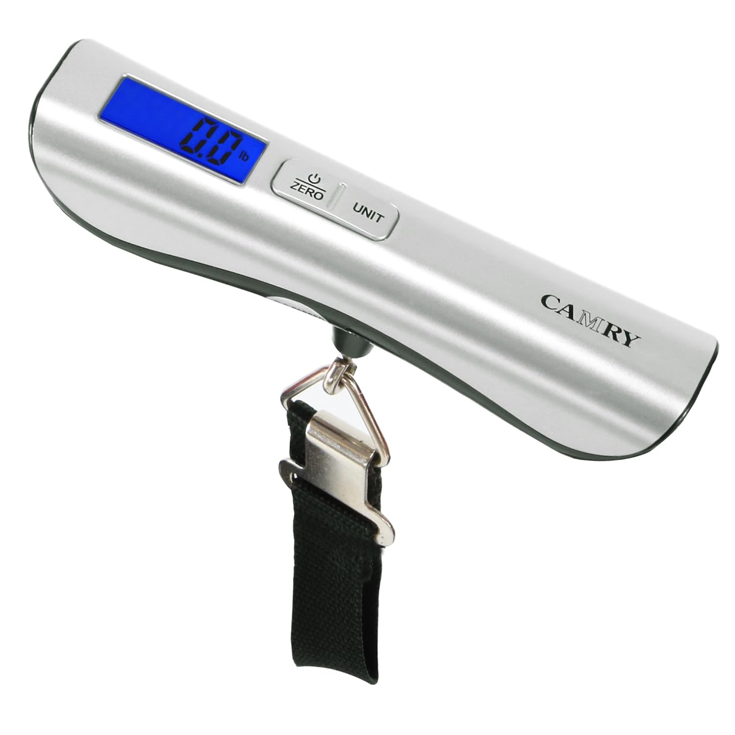 Camry 110LB Luggage Scale, Retractable Measuring Tap,Blue Backlight for