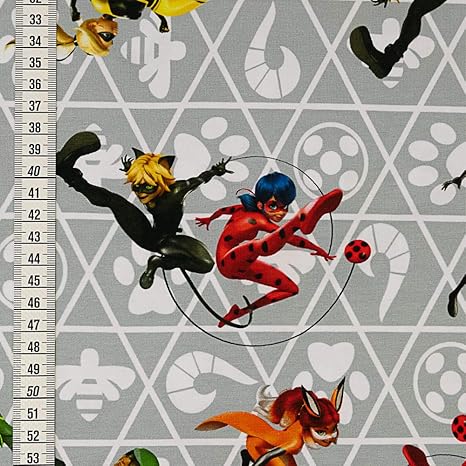 Cotton Jersey Licensed Fabric Miraculous Ladybug Children S Fabrics Fashion Fabrics Price Is For 0 5 Metres Amazon Co Uk Welcome