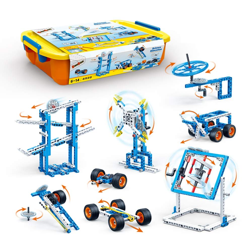 Stem Building Toys, DIY STEM Building Blocks Building Set, Kids Educational Toys, Stem Toys for 6 Ye