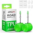 CYCLAMI Bike Tire Tube for 700C Road / MTB26/27.5/29 / Gravel, TPU Bike Inner Tube with 45/60/65/80/85mm Presta Valves, Ultra-Light & Puncture Resistant TPU Inner Tube(Include Patch Repair Kits)