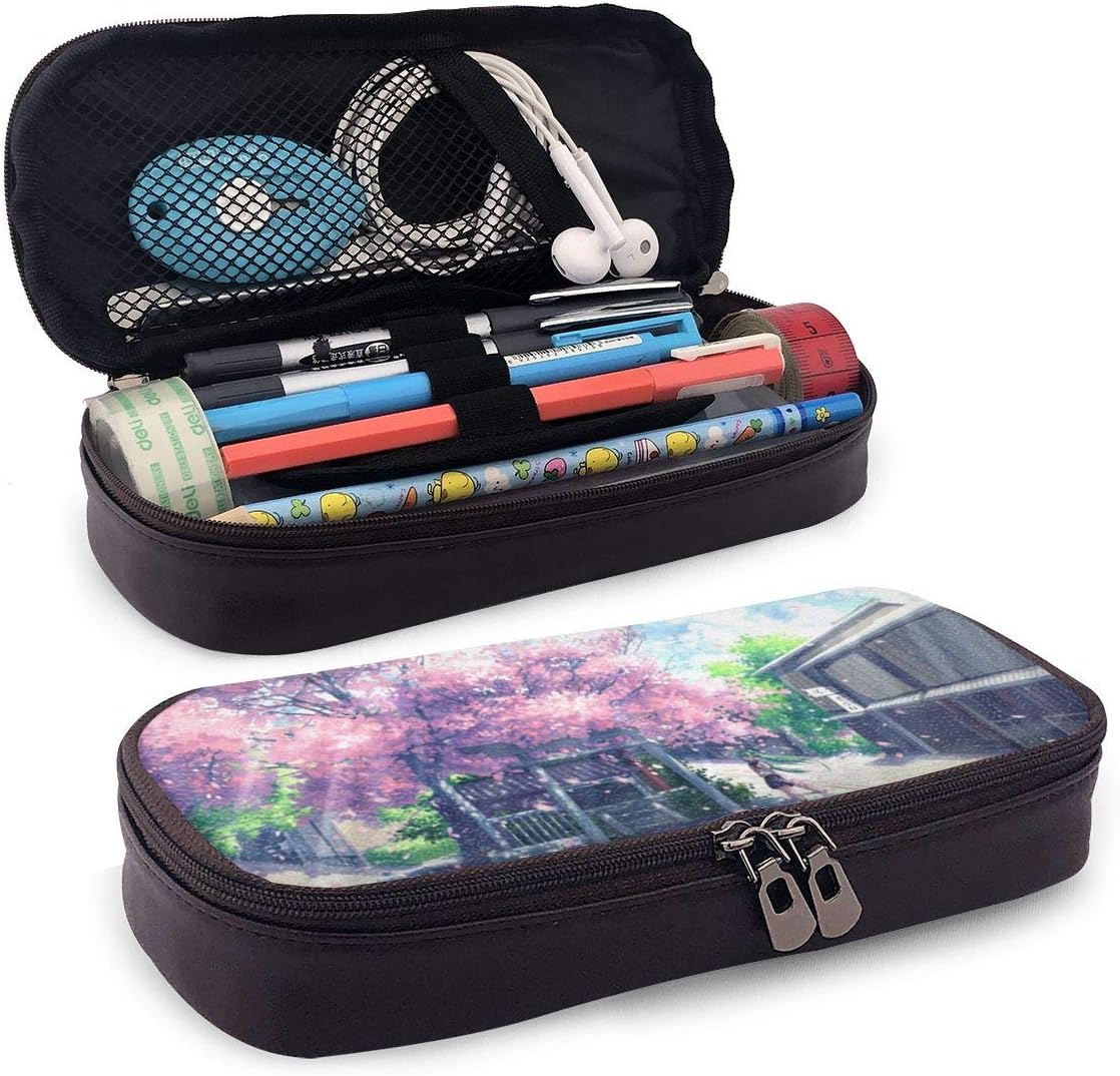 Amazon Co Jp 桜の花ペンケース 革 手作り レザー筆箱 大容量 ファスナータイプ ジッパー シンプル おしゃれ かわいい 筆箱 ホーム キッチン