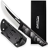 OERLA WS-0018 Fixed Blade Knife 7.76 Inches Full-Tang 420HC Steel Tactical Style Outdoor Camping Knife with G10 Handle and Kydex Sheath