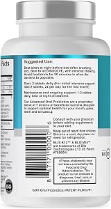Great Oral Health Oral Probiotics BLIS K12 M18 60 Chewables Mint view 9
