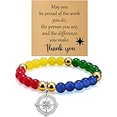Thank You Bracelet for Women Teacher Appreciation Gifts Nurses Week Gift Employee Appreciation Gifts for Coworkers Going Away Retirement Jewelry for Coworker Boss Employee Christmas Birthday Bracelet