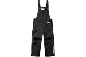 BenBoy Kids Snow Ski Bib Pants Winter Waterproof Windproof Ripstop Warm Insulated Snowboard Overalls Boys
