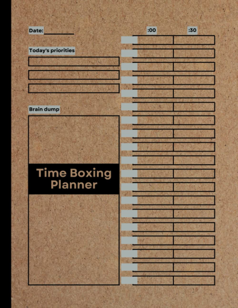 Giant Time Boxing Planner: Undated Daily Time Block Planner, To-Do List, Time Management Notebook with 30 Minute Timeboxing Blocks