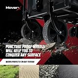 MoverX 70L Festival Trolley on Wheels Folding Wagon Portable Camping Cart Black view 5