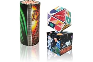 ONCOFAN 3D Flips Magic Cube Set, 3 Pack Infinity Cube Fidget Toys, Transforms Puzzle Cubes for Stress Anxiety Relief and Kill Time, Nice Gifts for Kids and Adults
