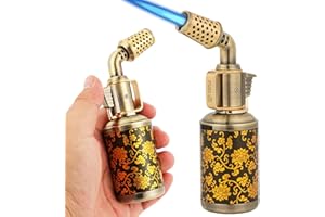 Blow Torch, Professional Kitchen Cooking Butane Torch with Safety Lock Adjustable Refillable Multipurpose Flame Refillable BB