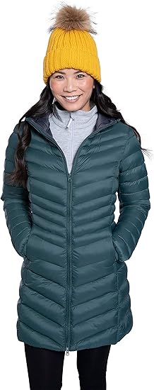 womens long duvet coat