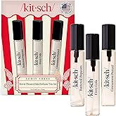 Kitsch Hair Perfumes for Women &ndash; Hair Spray &amp; Body Mist &ndash; Movie Theater Set | Clean, Deodorizing &amp; Patented Odor-Eliminating Technology &ndash; Freshen Hair, Body &amp; Pillows &ndash; Made in USA &ndash; 3x10mL