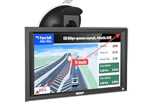 XGODY 9 Inch GPS Navigation for Car Truck GPS HD Touch Screen Vehicle GPS Navigation System for Car 8GB ROM with Alarm Lifetime Map Updates