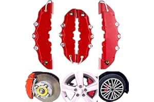 Caliper Cover, 2 Pairs Brake Caliper Covers, Red Style Front & Rear Covers, Heat-Resistant High Precision Car Disc Brake Prot