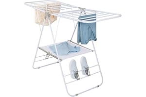Honey-Can-Do Heavy Duty Gullwing Drying Rack, White Metal