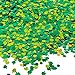Aneco 100g/5800 Pieces Shamrocks Table Confetti Lucky Round Sequins for Arts and Crafts St. Patrick's Day Saint Patrick Party Favors Decoration Supplies