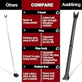 AceMining 2 Pack Security Bar for Door and Sliding Door Black view 5