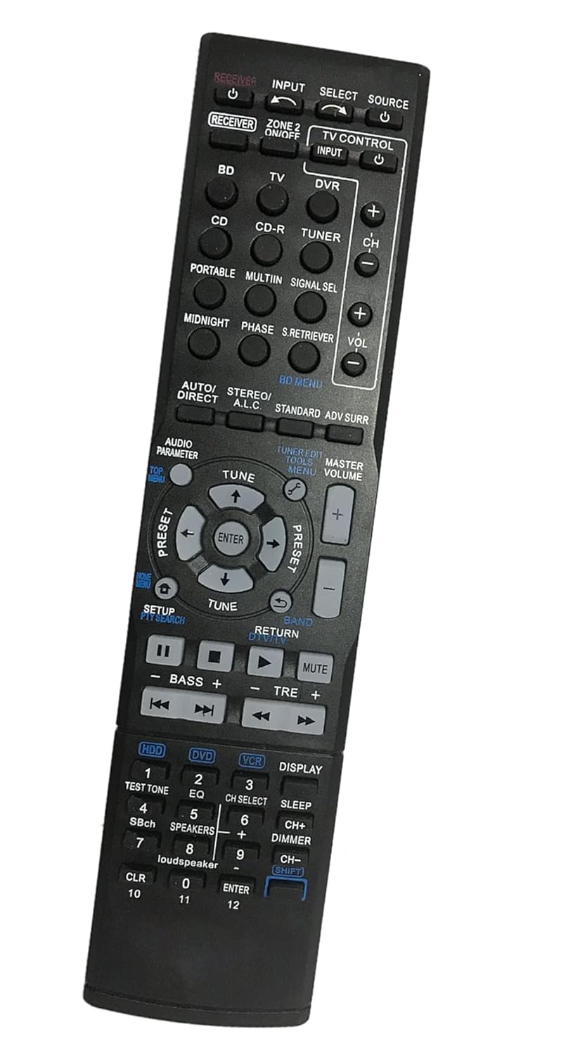 Amazon.com: Replaced Remote Control Compatible for Pioneer VSX-300-K  AXD7531 VSX-523 VSX-821-K VSX-1124 Home Theater AV A/V Audio/Video Receiver  System: ...