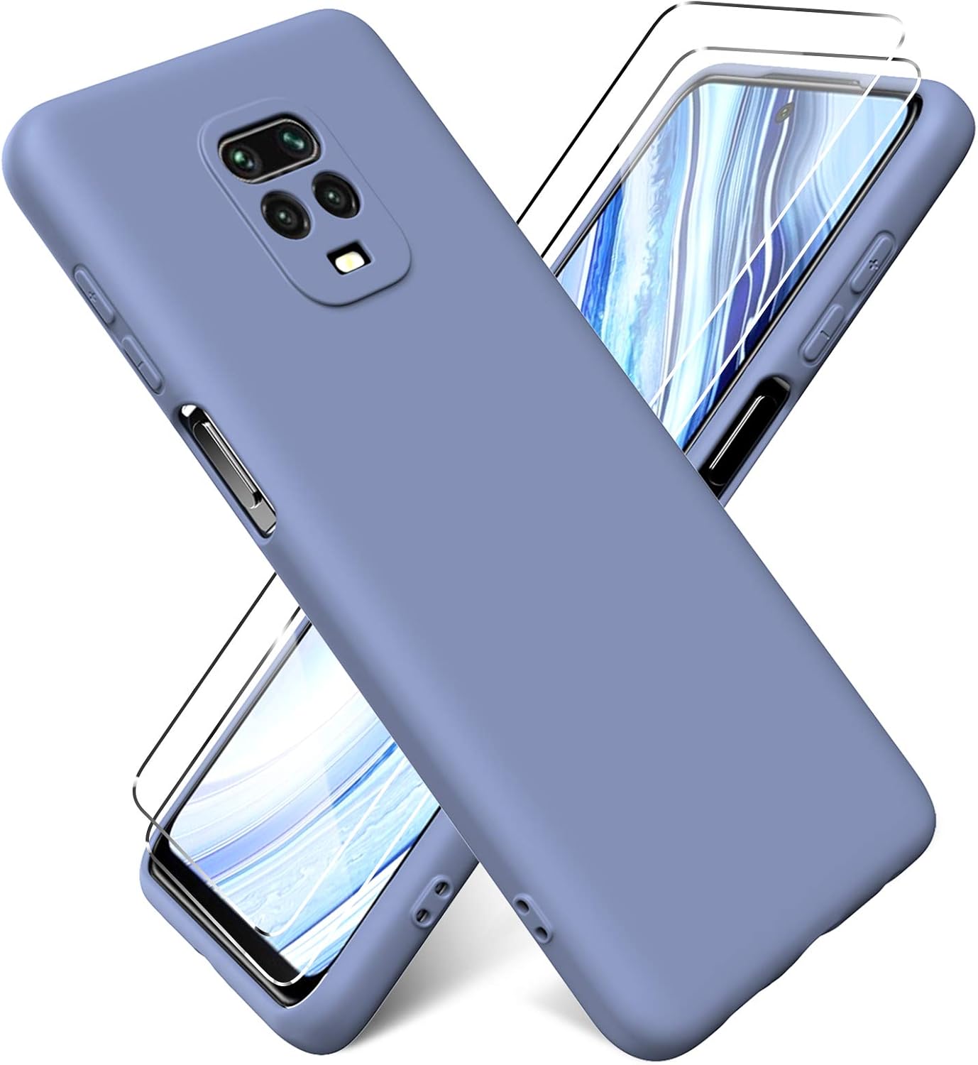 Oududianzi Cover Per Xiaomi Redmi 12C: Custodia Militare Rosa + 2 Vetri Temperati E Supporto