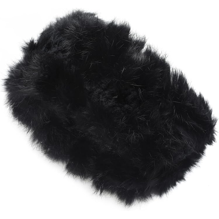Frr Black Mink Headband at Amazon Women display picture 1